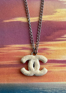 Cream Frosted Chanel Necklace