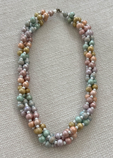 90’s Pastel Beaded Necklace