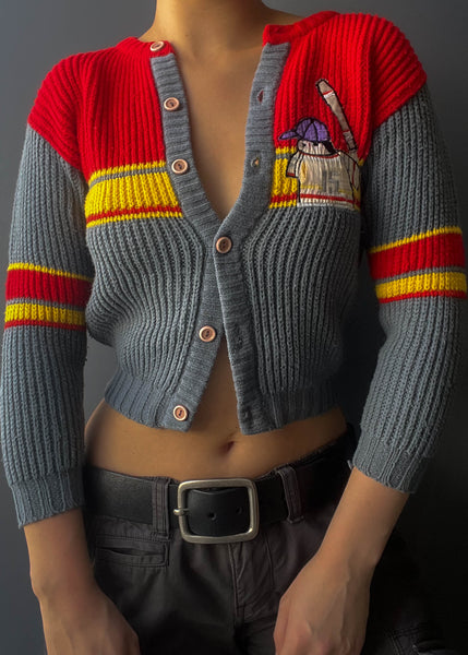 80's Baseball Cardigan (XS)