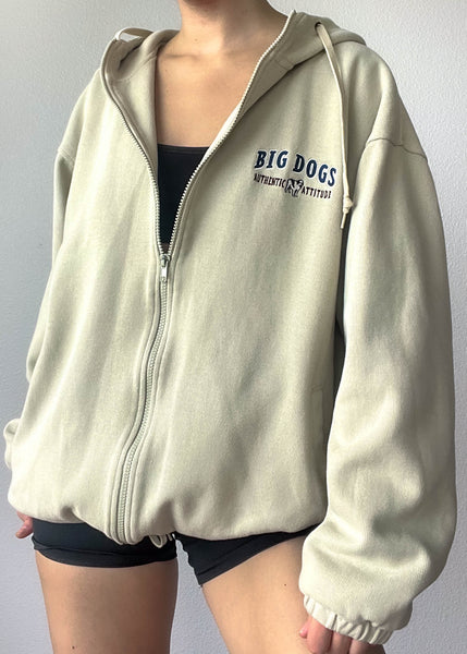 90's Big Dogs Hoodie Jacket (XL)