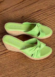 Y2k Green Twist Sandals (7)