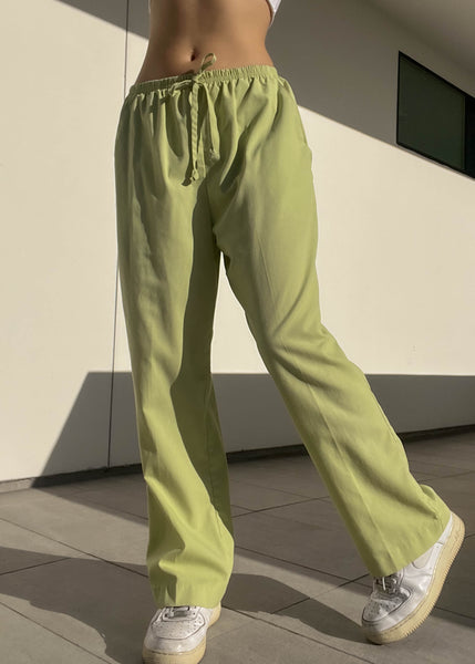 90’s High Waisted Green Pants (S-M)