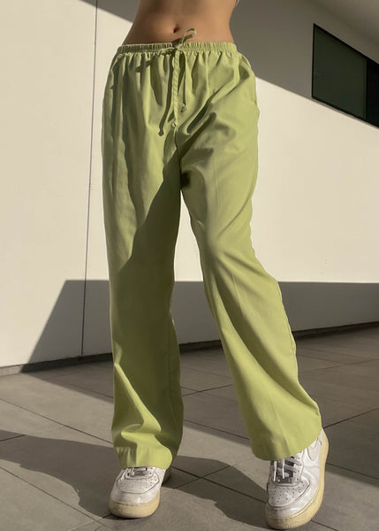 90’s High Waisted Green Pants (S-M)