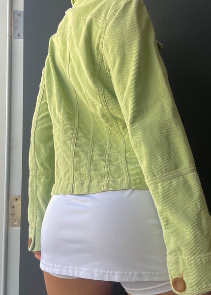 Y2k Green Corduroy Jacket (M)