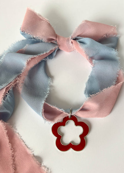 90’s Cotton Candy Flower Choker