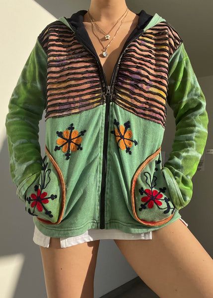 Camilla 90's Funky Hoodie Jacket (M-L)