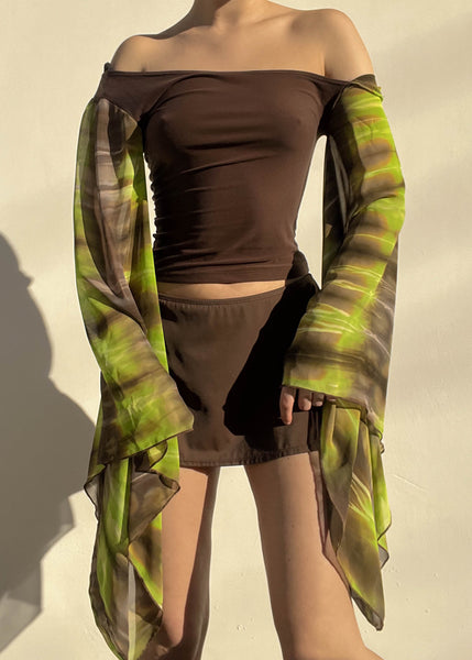 90's Trippy Bell Sleeve (S)