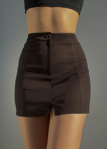 90’s Brown Mini Skirt (S)