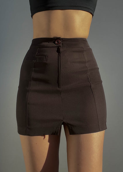 90’s Brown Mini Skirt (S)