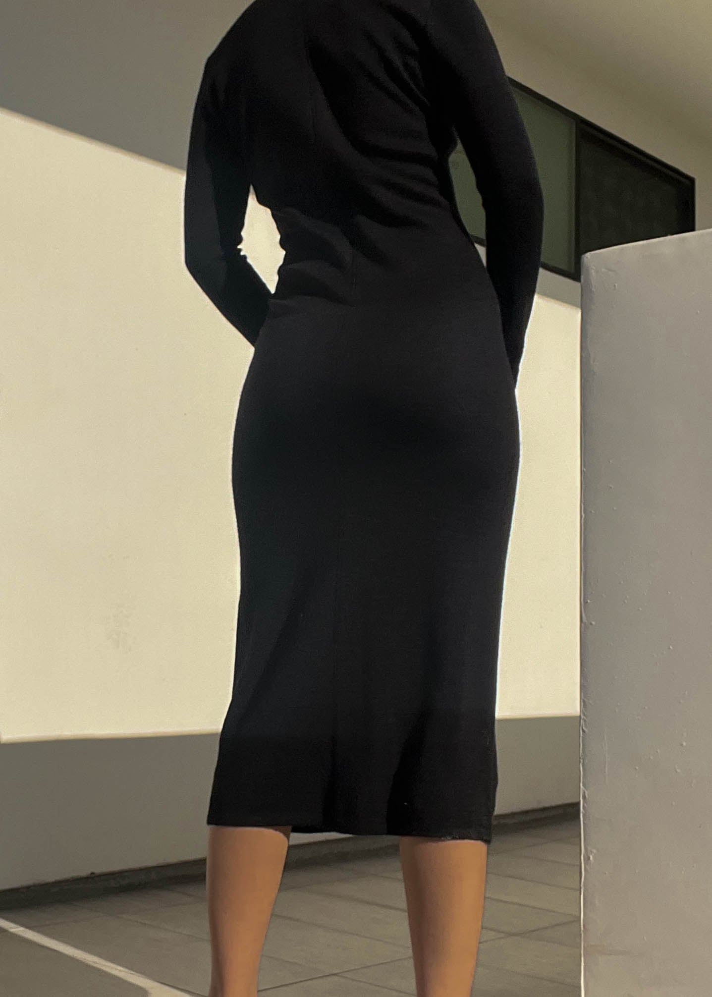 90's Long Sleeve Midi Dress (S-M) – Retro and Groovy