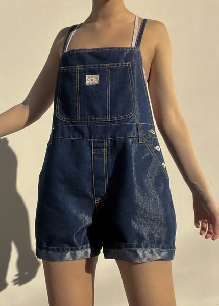 80’s Dark Wash Denim Overalls (L)