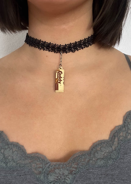 60’s Chocolate Charm Choker