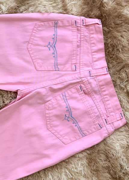 Y2k Pink Low-Rise Flares (XS)