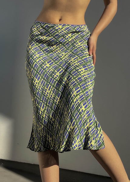 Angie Y2k Print Midi Skirt (S)