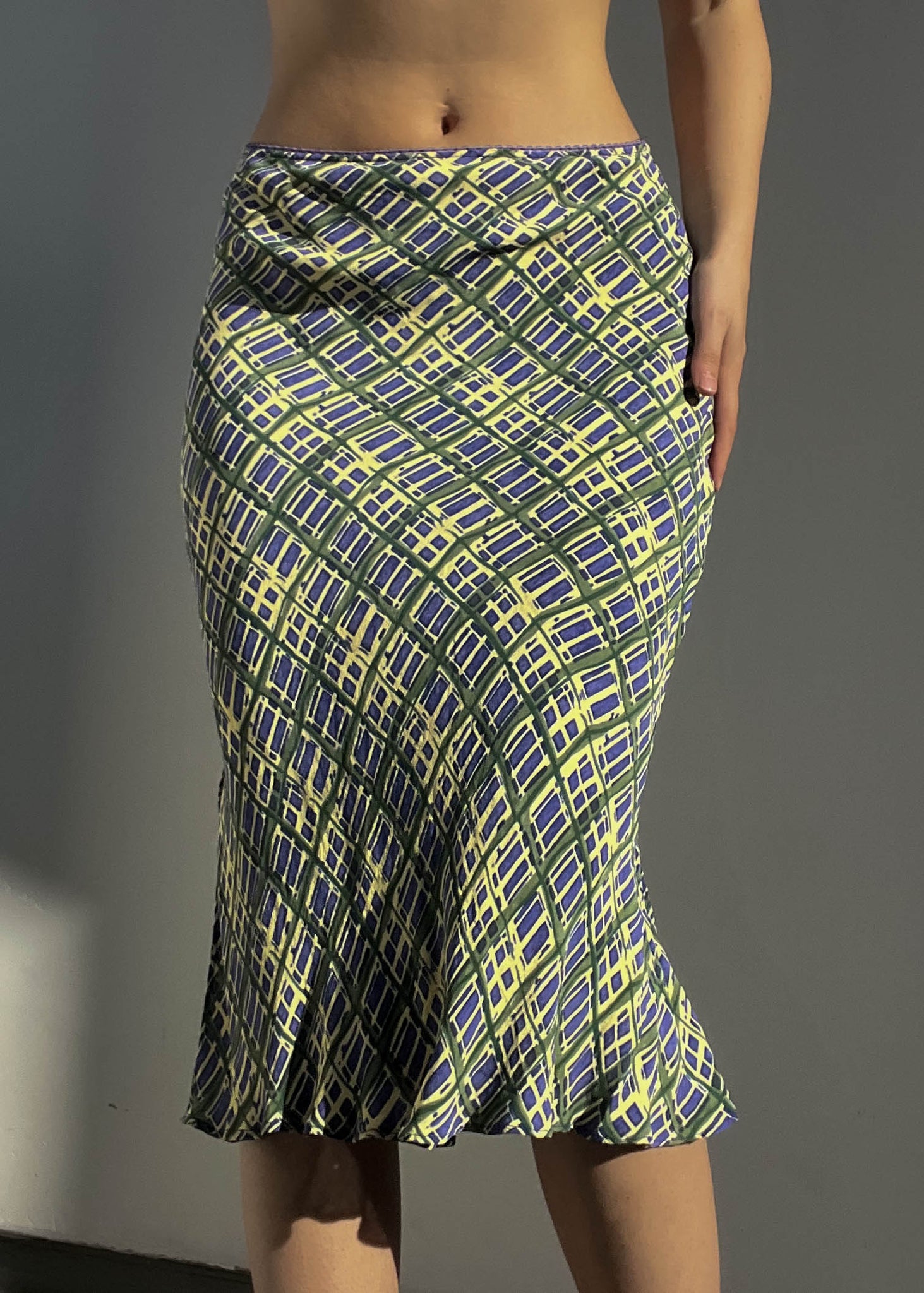 Angie Y2k Print Midi Skirt (S)