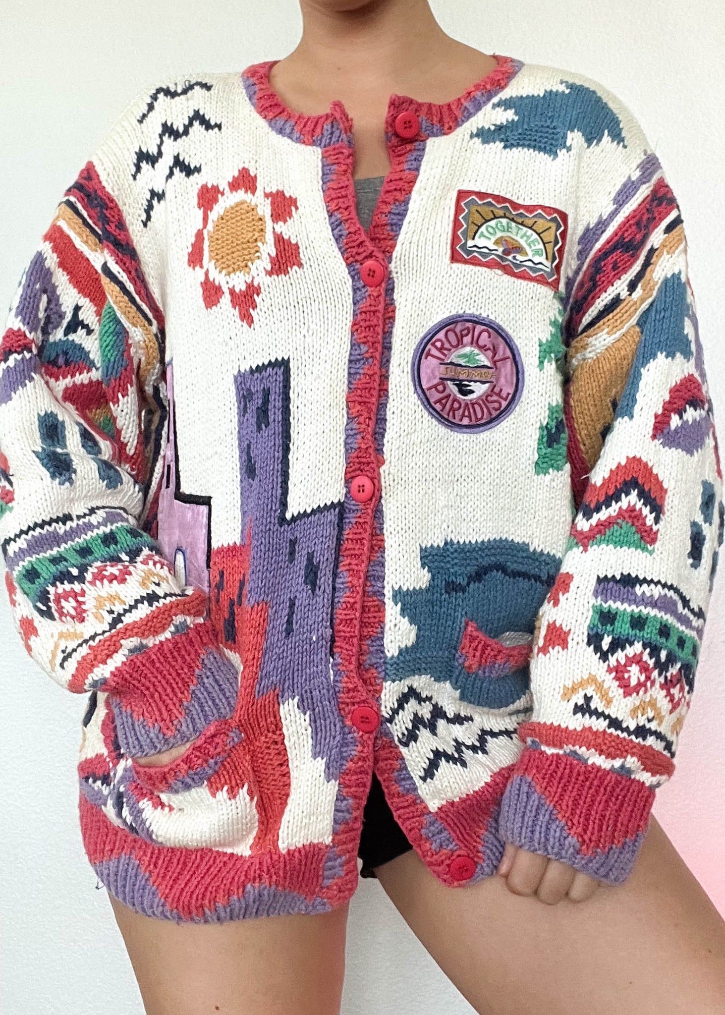 80's Paradise Cardigan (L)