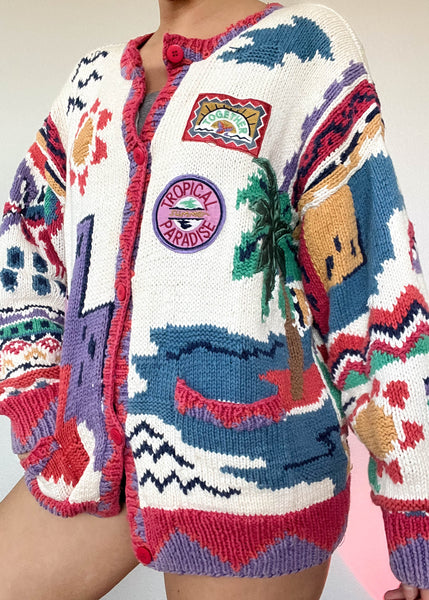 80's Paradise Cardigan (L)