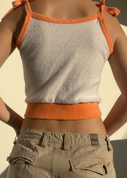 70's Creamsicle Terry Cloth Tank (S)