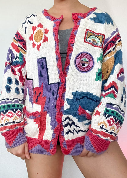 80's Paradise Cardigan (L)