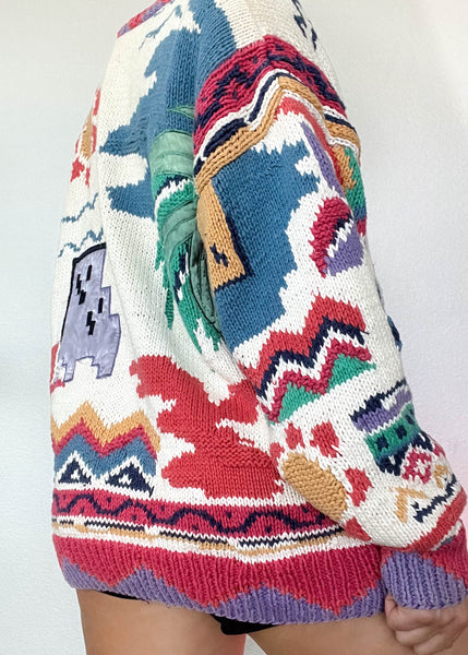 80's Paradise Cardigan (L)