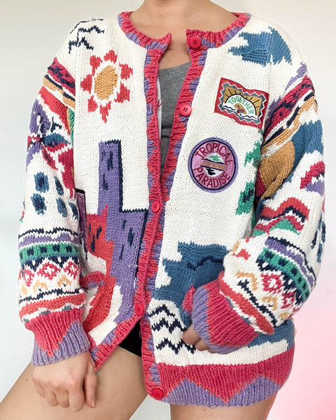 80's Paradise Cardigan (L)