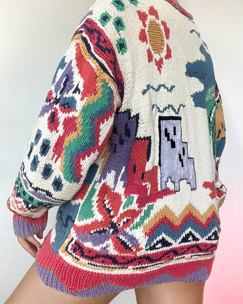 80's Paradise Cardigan (L)