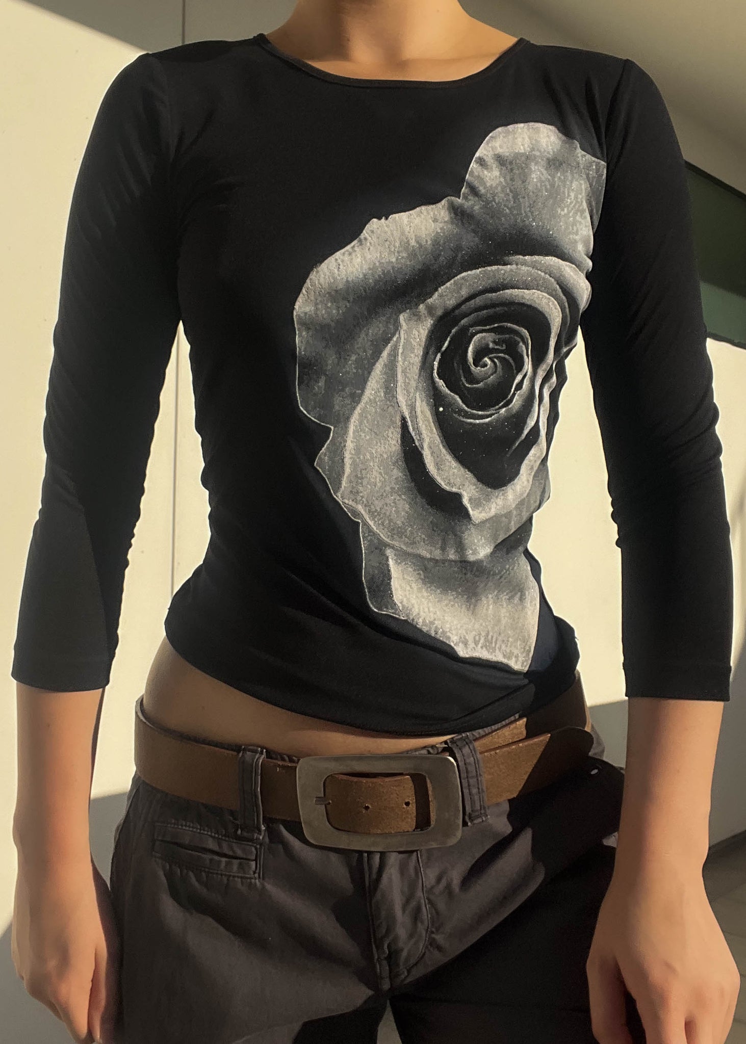 90's Glitter Rose Top (S)
