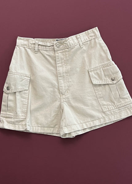 90’s Beige Cargo Shorts (26”)