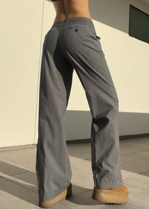 Y2k Gray Pinstripe Pants