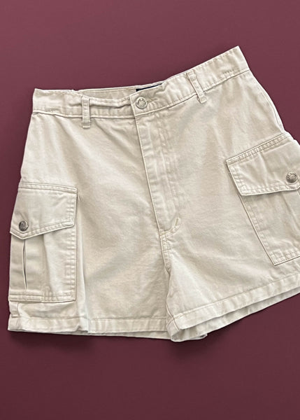 90’s Beige Cargo Shorts (26”)