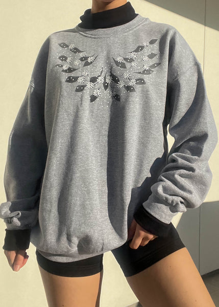 90's Daisy Layered Sweatshirt (L)