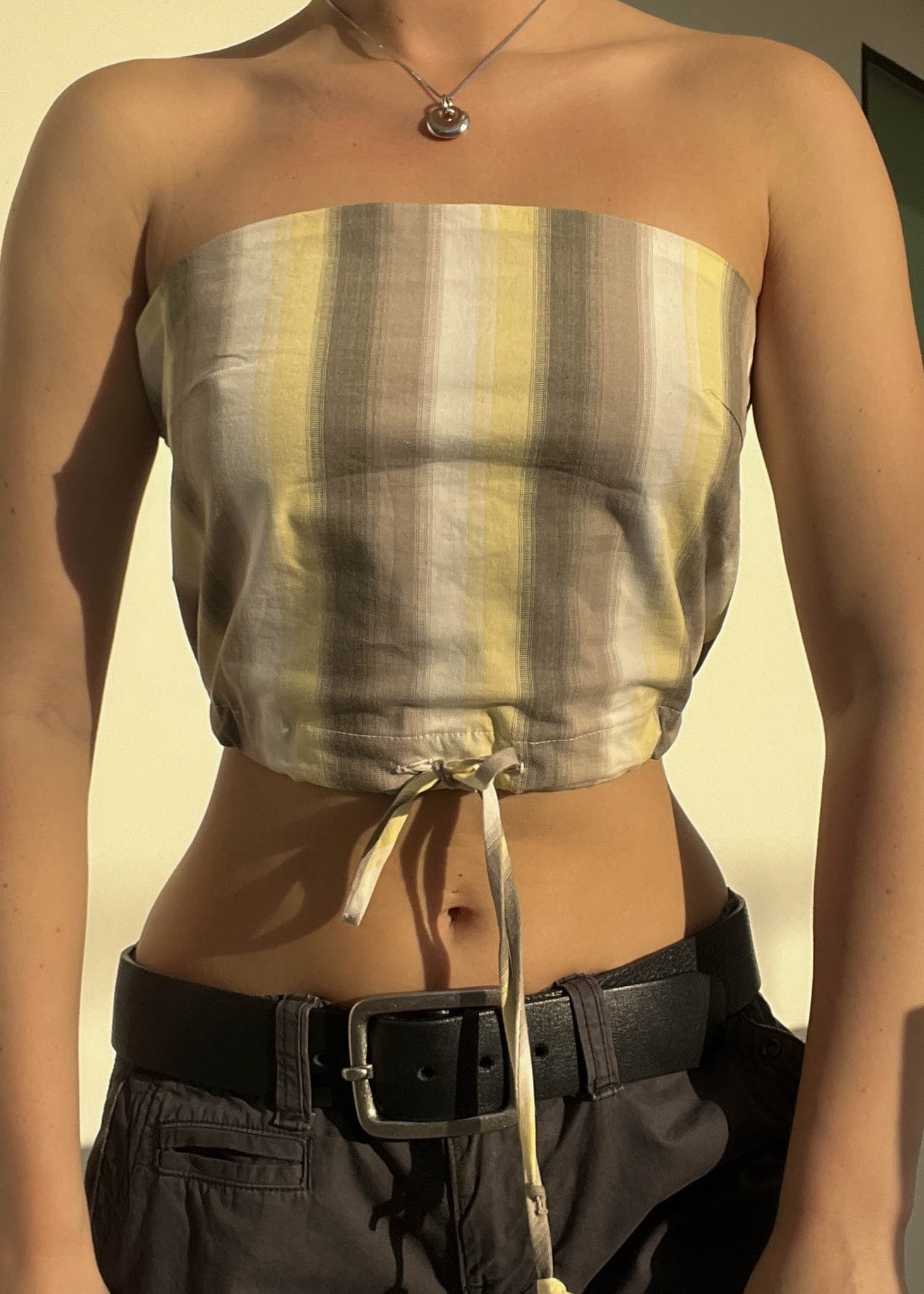 90's Drawstring Tube Top (S/M)