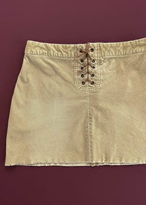 Lace Up Cord Mini Skirt (S)