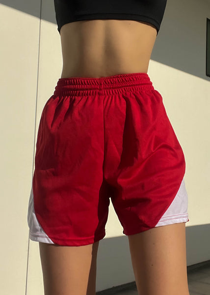 90’s Red & White Athletic Shorts (S)