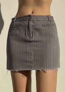 Kenneth Y2k Striped Mini Skirt (Sz 6)