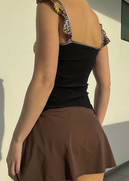 Brown Shimmer Wave Tank (S)