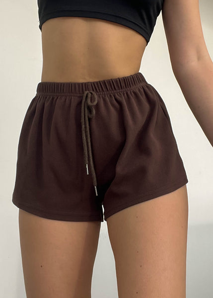Y2k Brown Lounge Shorts (S)
