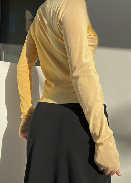 Sunshine Mesh & Knit Top (M)