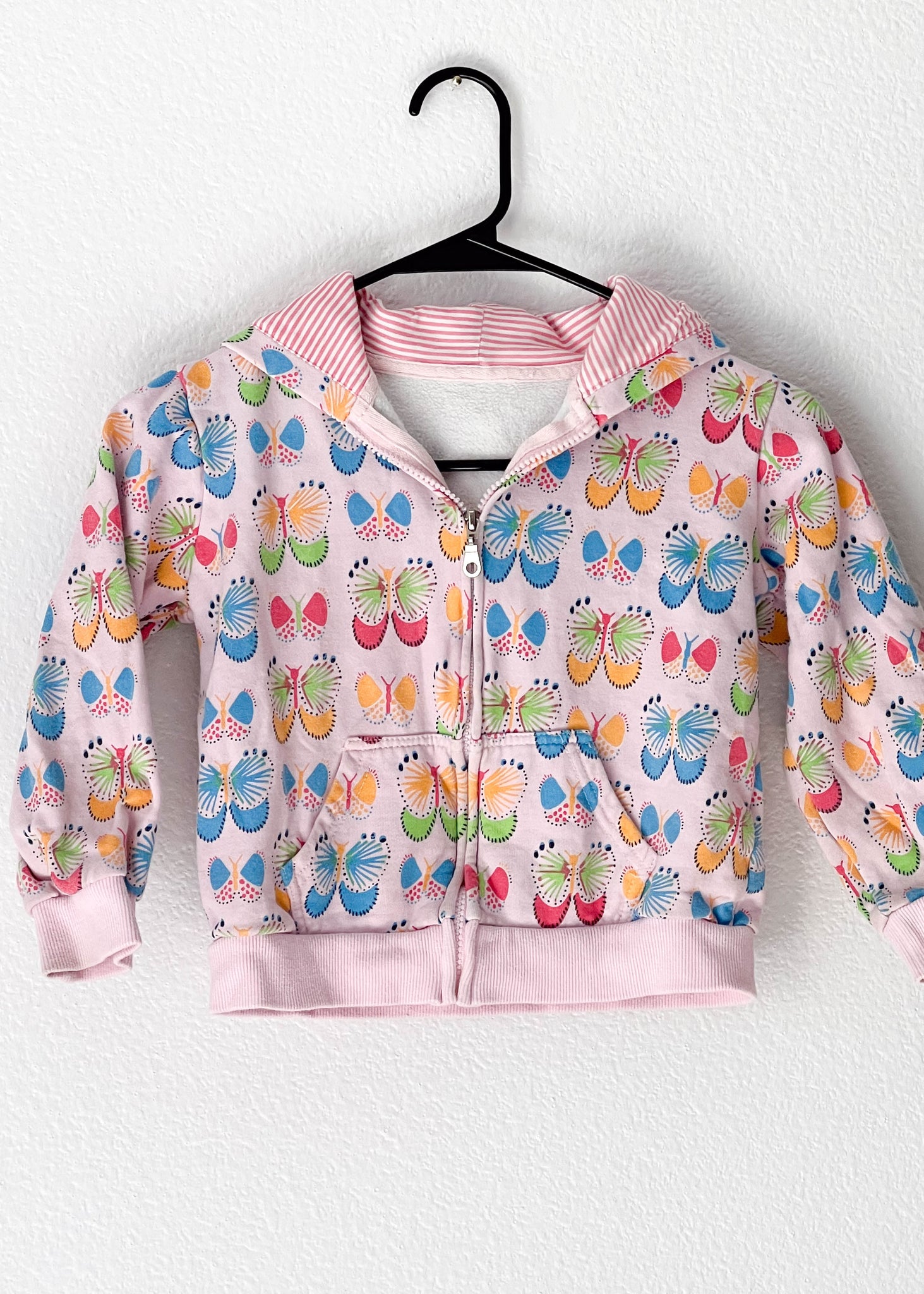 Butterfly Crop Hoodie Jacket (S)