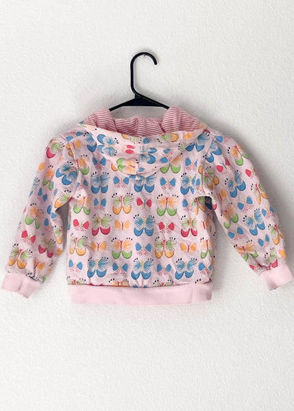 Butterfly Crop Hoodie Jacket (S)