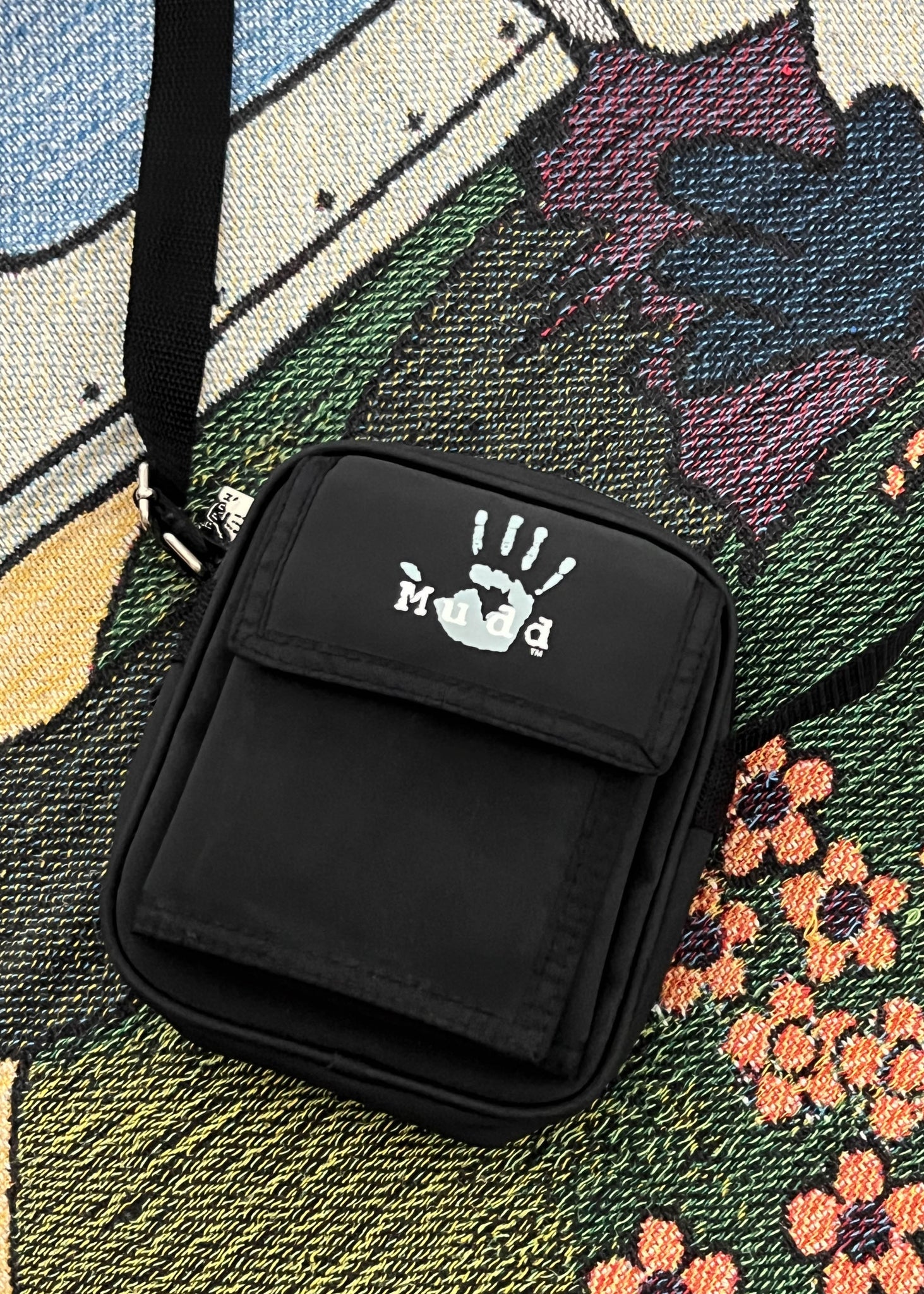 Y2k Black Mudd Cross-Body Bag