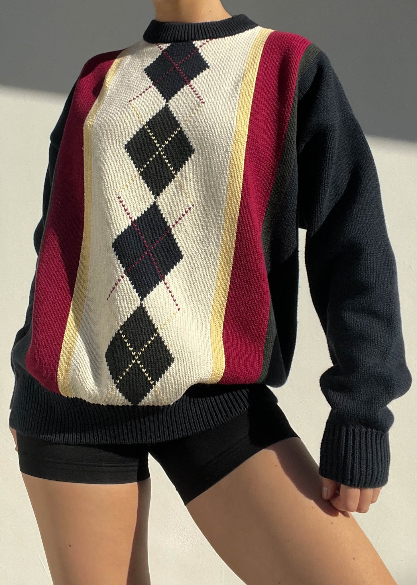 Cameron 90's Argyle Knit (L)