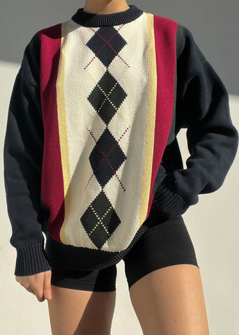 Cameron 90's Argyle Knit (L)