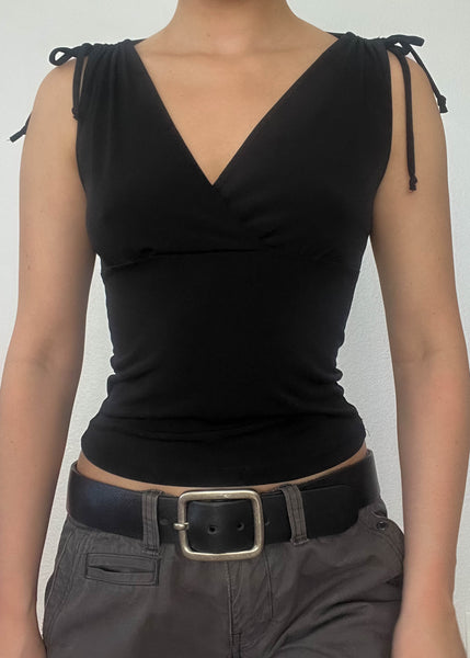 Y2k Shoulder Tie Tank (S)