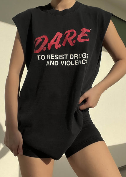 Vintage DARE Sleeveless Top (XL)