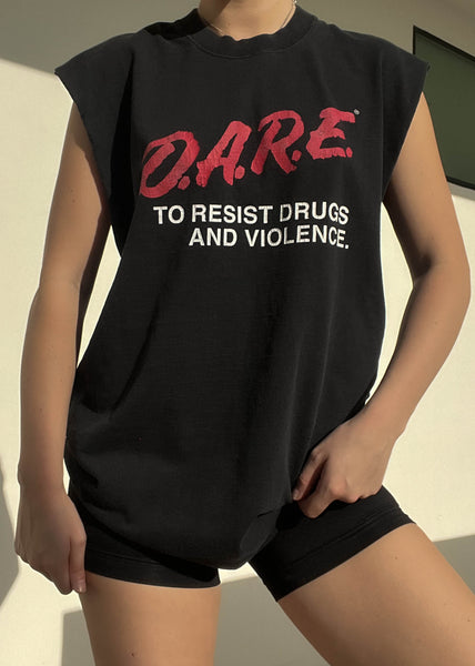 Vintage DARE Sleeveless Top (XL)
