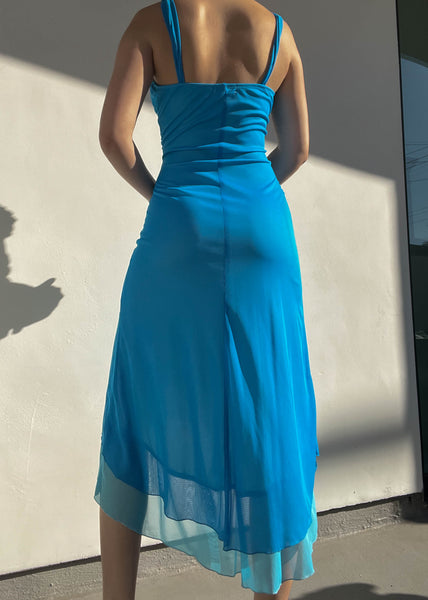 Dreamy Blue Midi Dress (S)