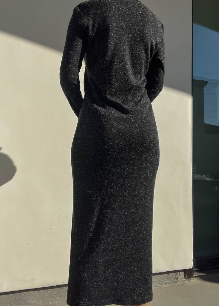 90's Black Knit Midi Dress (M) – Retro and Groovy