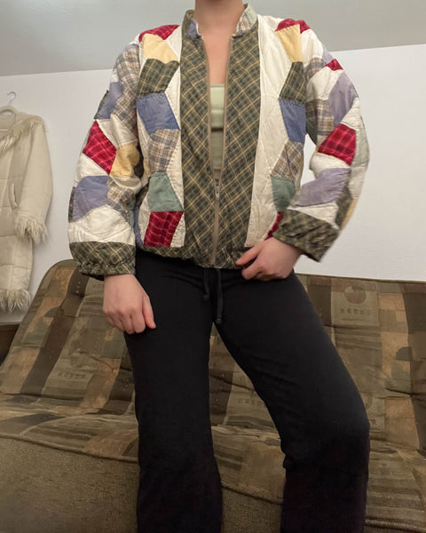 80's Quilted Bomber (S)