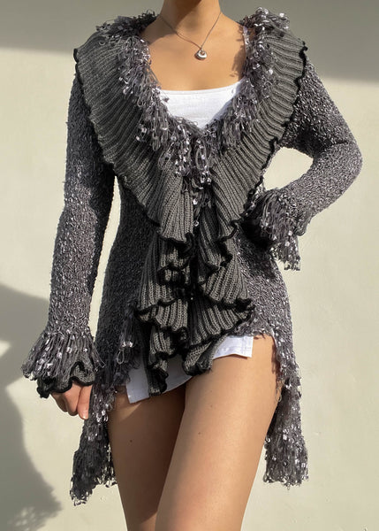 Aubrey Y2k Knit Cardigan (S-M)